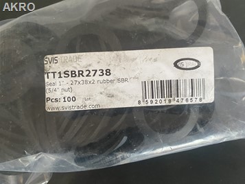 Uszczelka dwuzłączki gumowa 1'' płaska 27x38x2 SBR