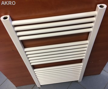 Grzejnik łazienkowy 50x100 biały prosty drabinka 506W 90°C do instalacji centralnego ogrzewania