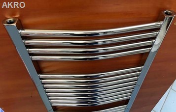 Grzejnik łazienkowy 55x120 CHROM łuk drabinka 453W 90°C