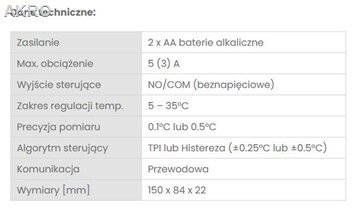 ENGO E901 przewodowy regulator temperatury