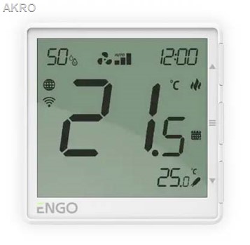 Regulator ENGO EFAN 24V biały podtynkowy Wi-Fi do sterowania temperaturą