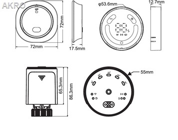 Głowica z regulatorem temperatury eG1TZ WIFI TUYA do sterowania temperaturą