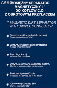 Separator magnetyczny 1" HYDROLAND