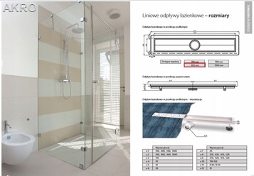 Odpływ liniowy PRODMAX INOX P007 80cm.