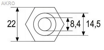 Kieszeń termometra 1/2" długa - 80mm