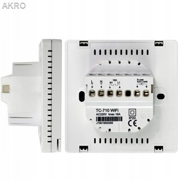 ESCO TC-720 WIFI TUYA BIAŁY Termostat DO KOTŁA pro