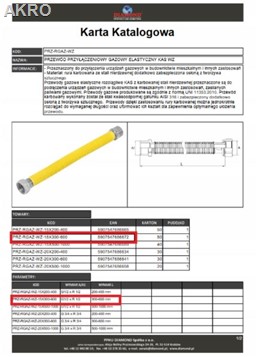 Wąż do gazu rozciągliwy 1/2 WZ 30-60cm.