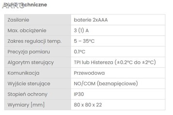 ENGO dobowy n/t przew.regu.temp. EASYBATB