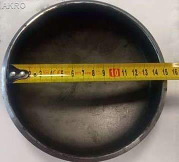 Denko stalowe dennica do spawania 6 " 159 mm
