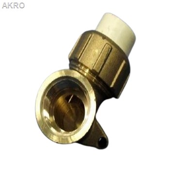 Kolanko 1/2" (śr.16mm) z półśr. mos. ciepła woda cpvc kremowa