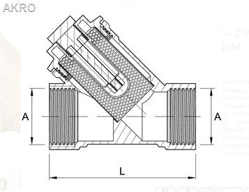 Filtr MAGNETYCZNY 1" dn25 magnes neodymowy