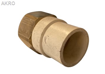 Mufa 1"x1" (śr.29mm) KWxGW ciepła woda cpvc kremowa