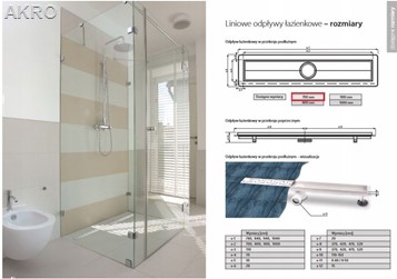 Odpływ liniowy PRODMAX INOX P004 70cm.