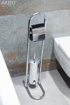 Stojak łazienkowy na papier i szczotkę wc