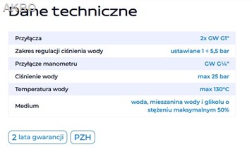 Reduktor ciśnienia 1" AFRISO 1-5-5 bar