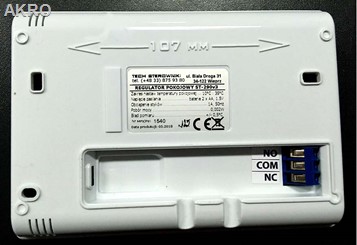 TECH ST-290v3 regulator pokojowy podświetlany biały