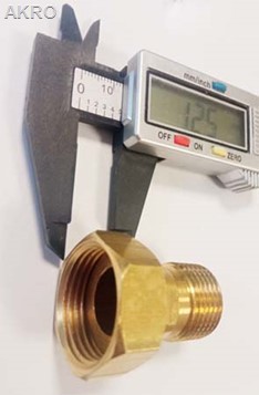 Łącznik wodomierza 1/2" - komplet