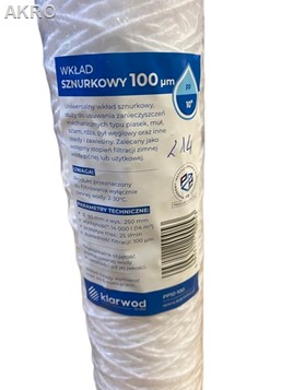 Wkład filtra 10" sznurkowy 100 mikronów