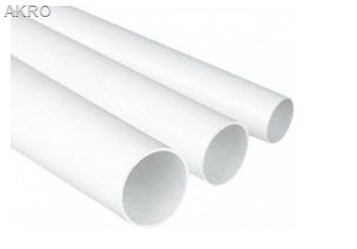 Rura klejona 1/2" (śr.21mm) 1m zimna woda pvc biała