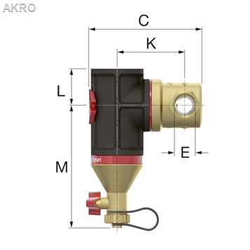 Separator cząstek Flamco Clean Smart 3/4" 213