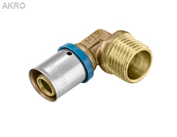 Kolano zaprasowywane 20x1/2" gwint zewnętrzny szczęka U