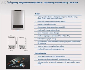 Kocioł elektryczny Porucznik 12kW+podgrzewacz 21kW