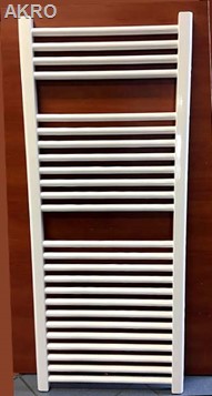 GRZEJNIK łazienkowy 60x120 biały prosty drabinka 723W 90°C
