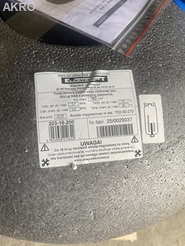 Wymiennik wody WGJ-G MAX 160l podwójna wężownica ocieplony Elektromet bojler ogrzewacz