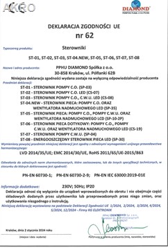 Sterownik Diamond ST-04 pompa centralnego ogrzewania dmuchawa WIFI LED