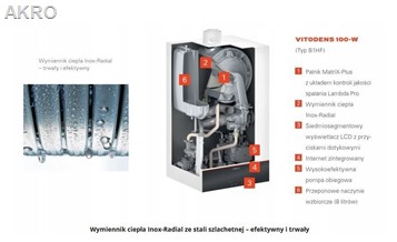 PAKIET VITODENS 100-W 25kW 1F+VITOCELL 100l. CUGA