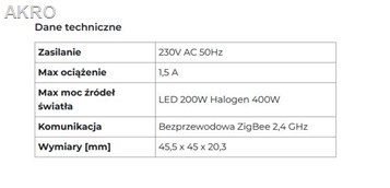 ID600 sterownik oświetlenia ściemniacz