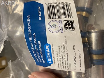 Mufa redukcyjna zaprasowywana 20x16 szczęka U