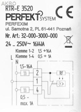 Regulator temperatury, pokojowy PERFEXIM do sterowania temperaturą