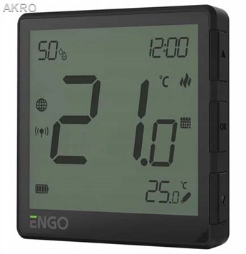 Regul.ENGO EFAN 230V czarny podtynk Wi-FI