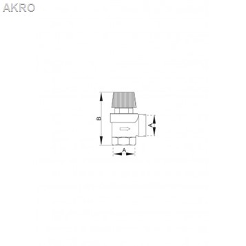 Zawór bezpieczeństwa 1/2" 2,5 bar do c.o.