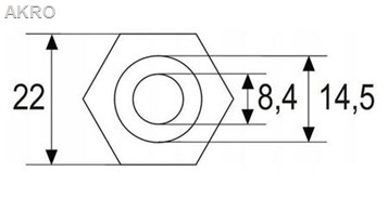 Kieszeń termometra 1/2" długa - 30mm