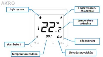 Regulator TECH R-8PB PLUS czarny do sterowania temperaturą