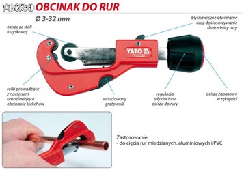 Obcinak do miedzi 3-32mm Yato