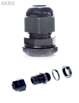 Dławik czarny PG9 do kieszeni termometru