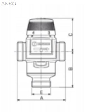 ESBE ZAWÓR MIESZAJĄCY VTA572 5/4 20-55 termost