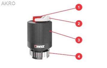 Siłownik do rozdzielacza HERZ M28 NC 230V z869