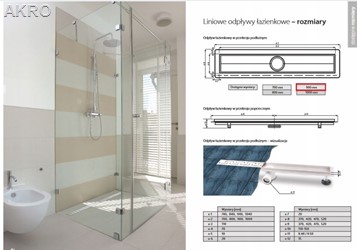 Odpływ liniowy PRODMAX INOX P004 90cm.