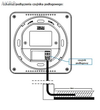 Regulator TECH R-8PB PLUS biały do sterowania temperaturą