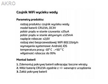UST-M czujka do zawór antyzalaniowy SMARTSTOP WiFi