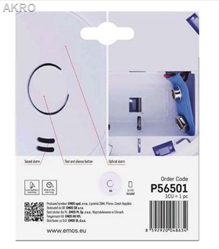 EMOS P56501 czujnik detektor dymu GS536-H1