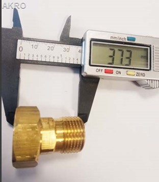 Łącznik wodomierza 1/2" - komplet