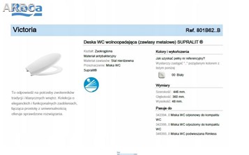 Deska sedesowa VICTORIA wolnoopadająca ROCA