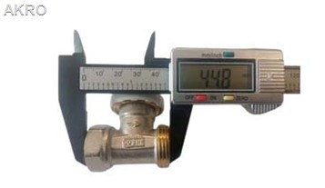 Zawór grzejnikowy termostatyczny 3/4" prosty M30x1,5