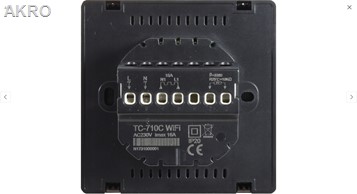 ESCO TC-710C WIFI TUYA CZARNY Sterownik Termostat