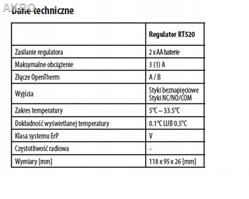 SALUS RT520 Tygodniowy regulator temperatury